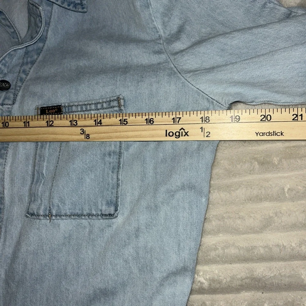 Lee Jeans Vintage Modern Union-Alls Sz Small Denim Barely Blue unionAlls